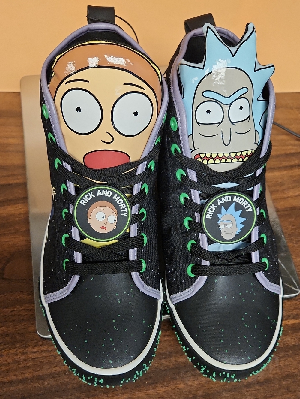 Rick and Morty boots, high-top